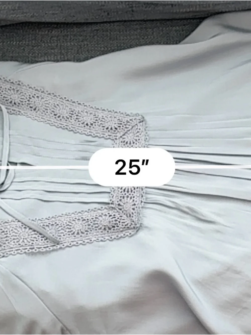 Women's Light Blue Lace-Trim Sleep Set